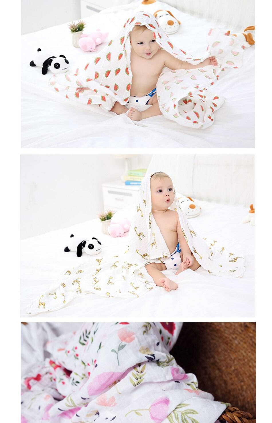 100% Cotton Baby's Swaddles