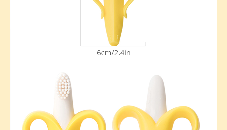 Banana Shaped Baby's Silicone Teether