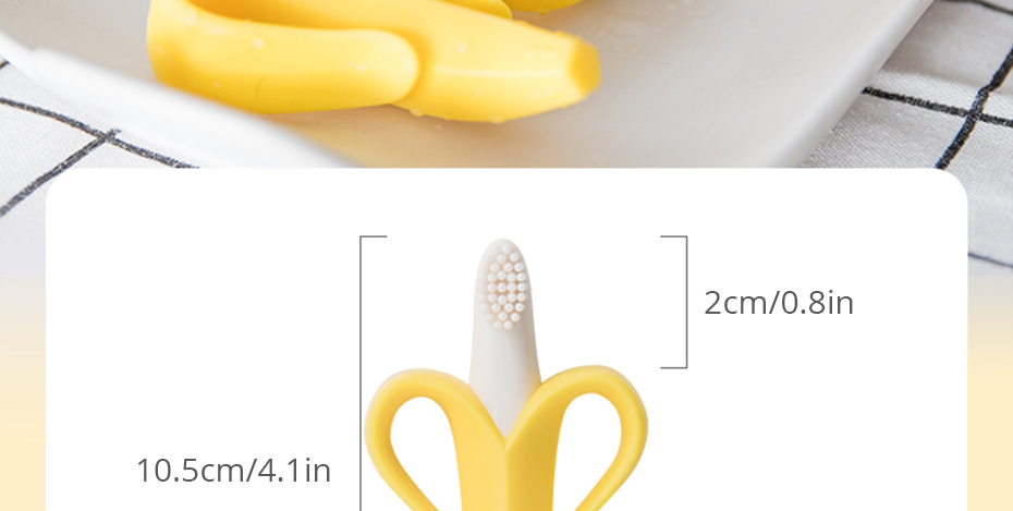 Banana Shaped Baby's Silicone Teether