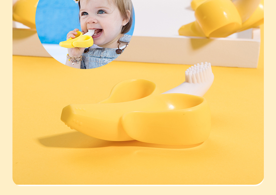 Banana Shaped Baby's Silicone Teether