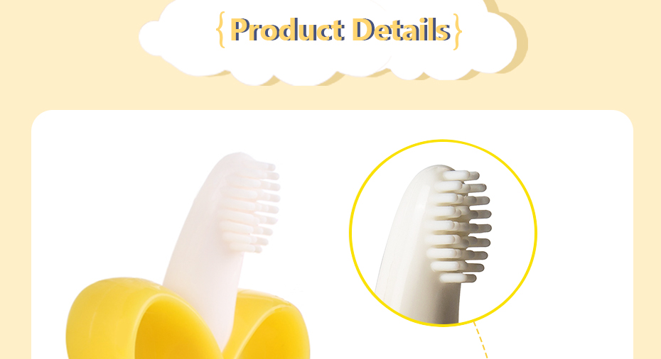 Banana Shaped Baby's Silicone Teether