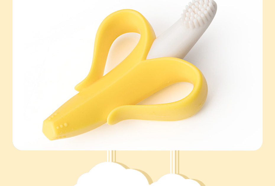 Banana Shaped Baby's Silicone Teether