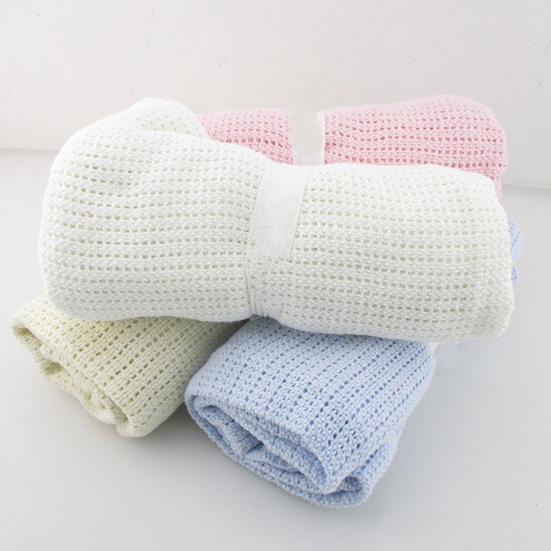 Super Soft Knitted Cotton Blanket for Babies