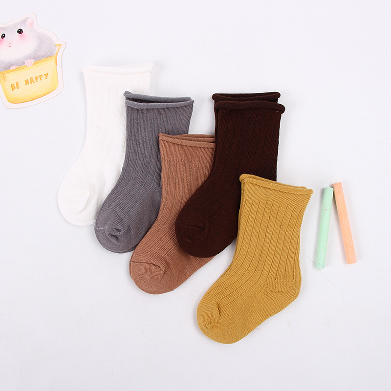 Set of 5 Baby Cotton Socks for Girls