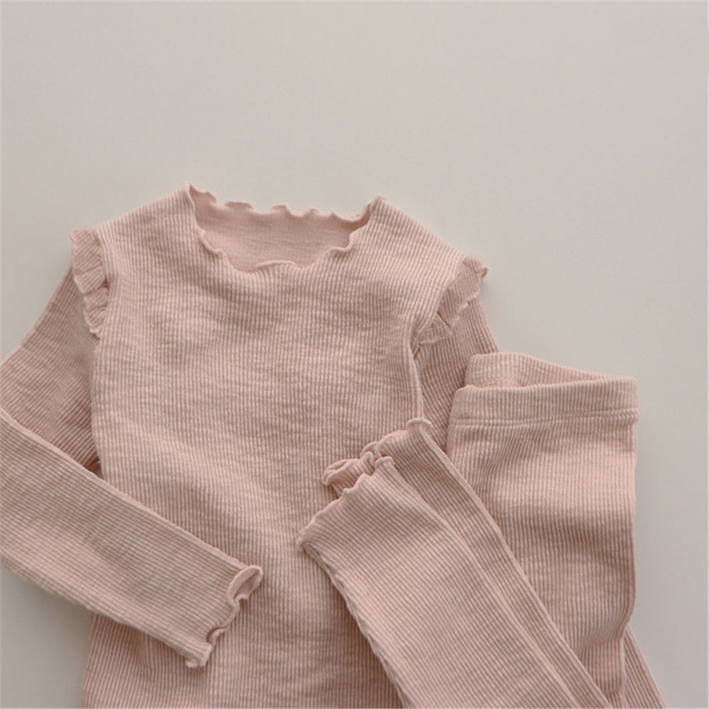 Baby Girl's Solid Clothing Set