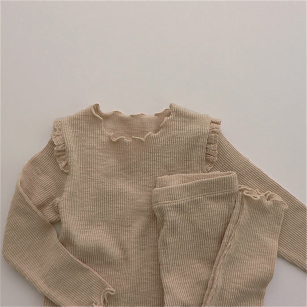Baby Girl's Solid Clothing Set